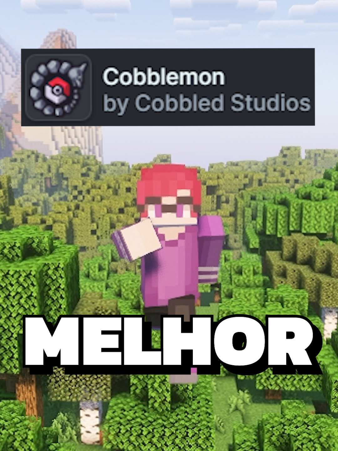 Cobblemon é MUITO MELHOR do que eu esperava #fyp #foryoupage #Minecraft #pokemon