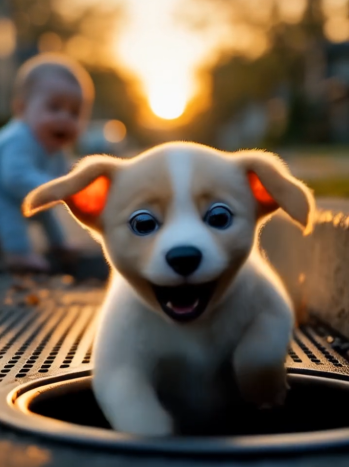 OMG I LOVE YOU 😱😳  #baby #dog #puppy #babyboy #ai #dogsoftiktok #babytiktok 
