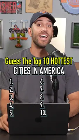 Top 10 HOTTEST CITIES In America! Which Is The Most? #fyp #city #hot #temperature #weather #usa #america 