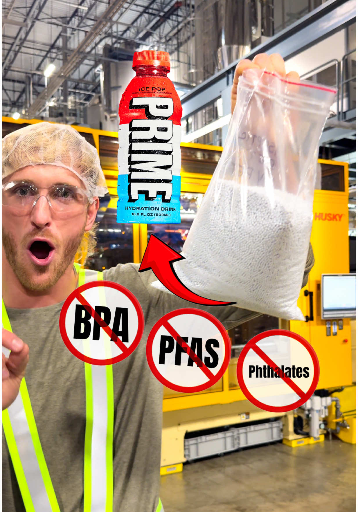 Heard the rumors? Let’s clear it up: ✅ No PFAS ✅ No BPA ✅ No phthalates ✅ 100% Recyclable  #DRINKPRIME 🎥: @Logan Paul YouTube