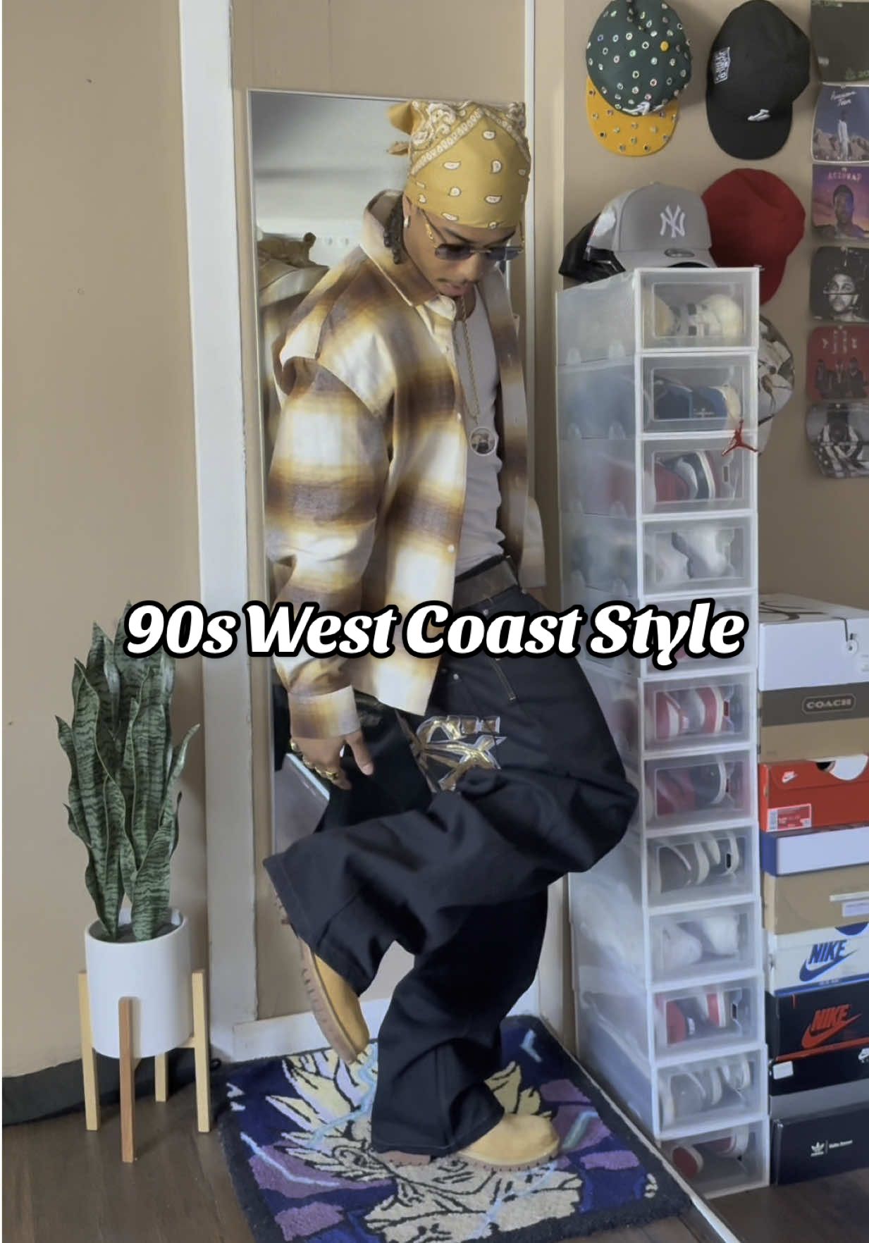 A FIT INSPIRED BY 90s WEST COAST STYLE YA FEEL ME  Follow my IG for more fashion content 🚀 #outfitinspo #outfitinspiration #OOTD #fashionstyle #styleinfluencer #stylereels #ootdreel #outfitreel #outfitreels #fitinspo #explorepage #StreetStyle #streetwear #90sfashion #StreetFashion #streetwearfashion #ootdinspo #fashion #reels #fashionreels #mensfashionpost #fyp #00sfashion #fashionreels #grwm #y2k #y2koutfit #ajaun  Would you rock this 90s west coast fit?