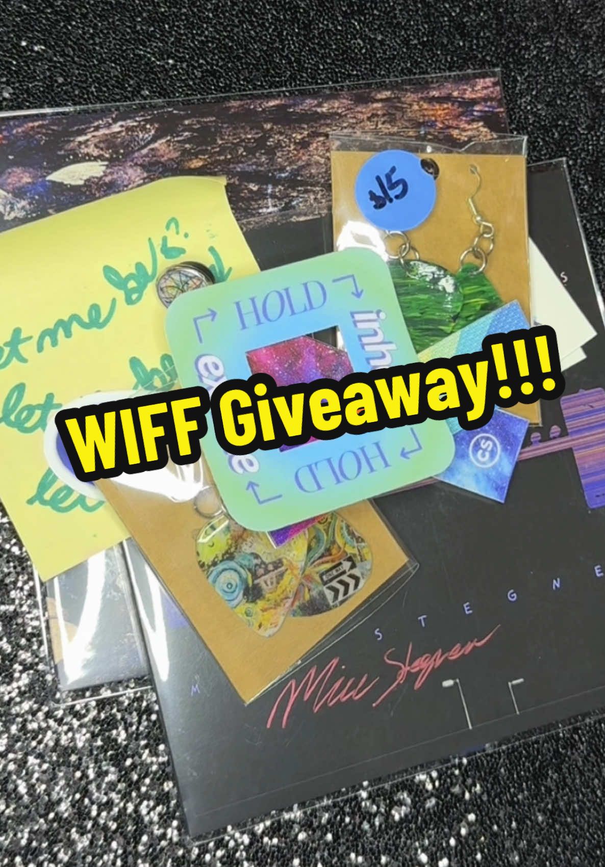I’m giving away CDs of my new album this month, but also a ton of random extra stuff! The first package has been shipped, and the second winner was announced today!! Deets on insta! ❤️ #giveaway #newmusic #freestuff #art #jewelry #clothes #prizes 