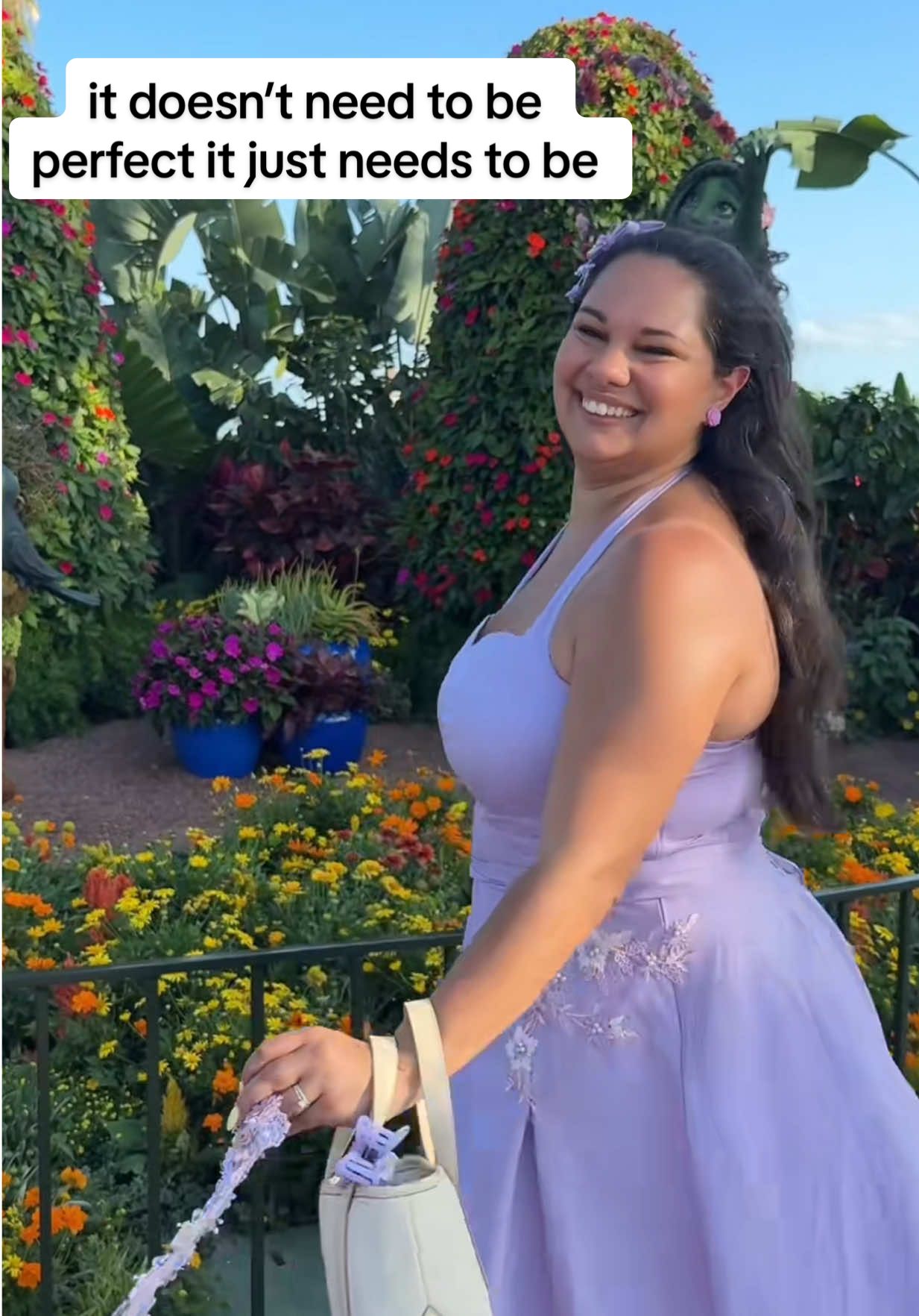 just remember - done is always better than perfect 💜🌸💫 #disney #disneyparks #isabelamadrigal #disneybound #inspirationalquotes #disneystyle #disneyoutfit #disneyoutfitinspo #disneytiktok #motivation #dreamlife #tipsforgirls #lifetips 