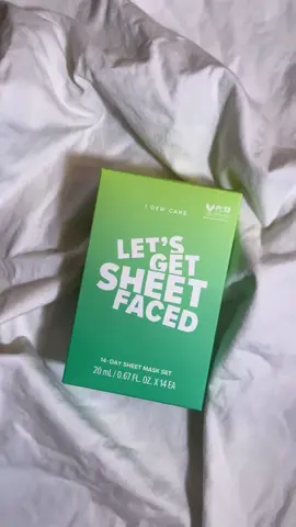 One mask a day is the key to achieving the most glowy skin ✨🥰  Shop Let’s Get Sheet Faced now @ultabeauty #idewcare #kbeauty #koreanskincare 