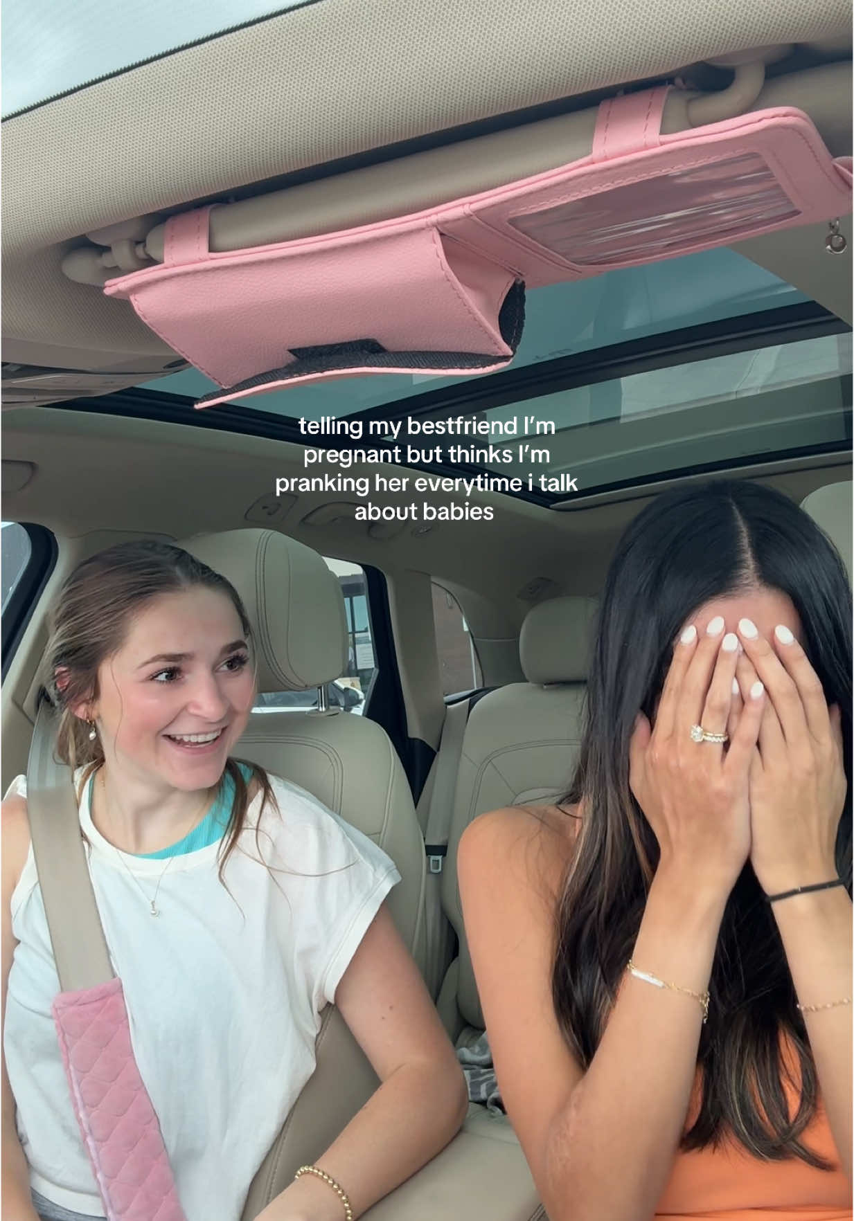 we always be talking about babies but this time fr fr 🤣🤣🤣#BestFriends #pregnant #pregnancyannouncement #firsttimemom #firstbaby #trimester 