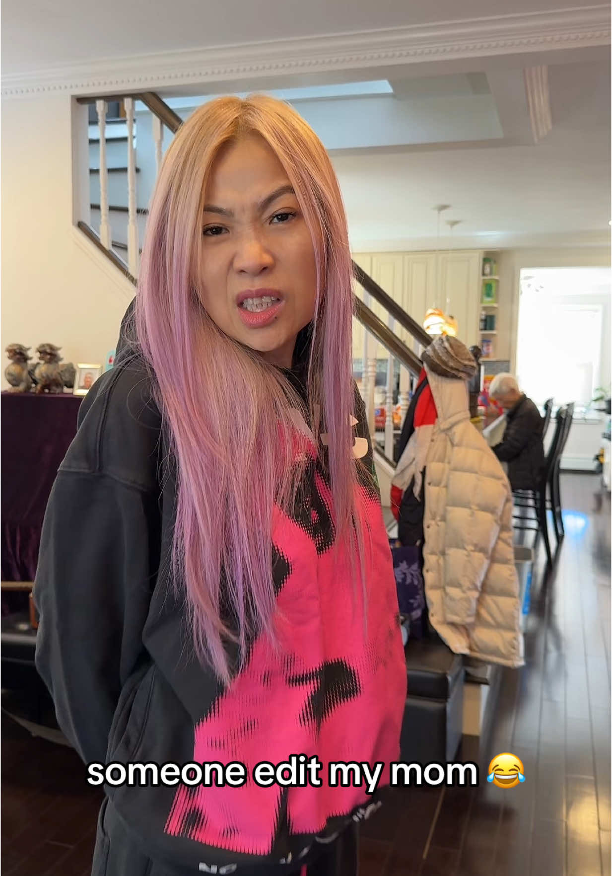 i told her to pretend to be in a edit 😭clothes from @Nav-C (limited edition only 300 pairs of each clothing) #asiancardib #fyp #NAVC #NAVCitizen 