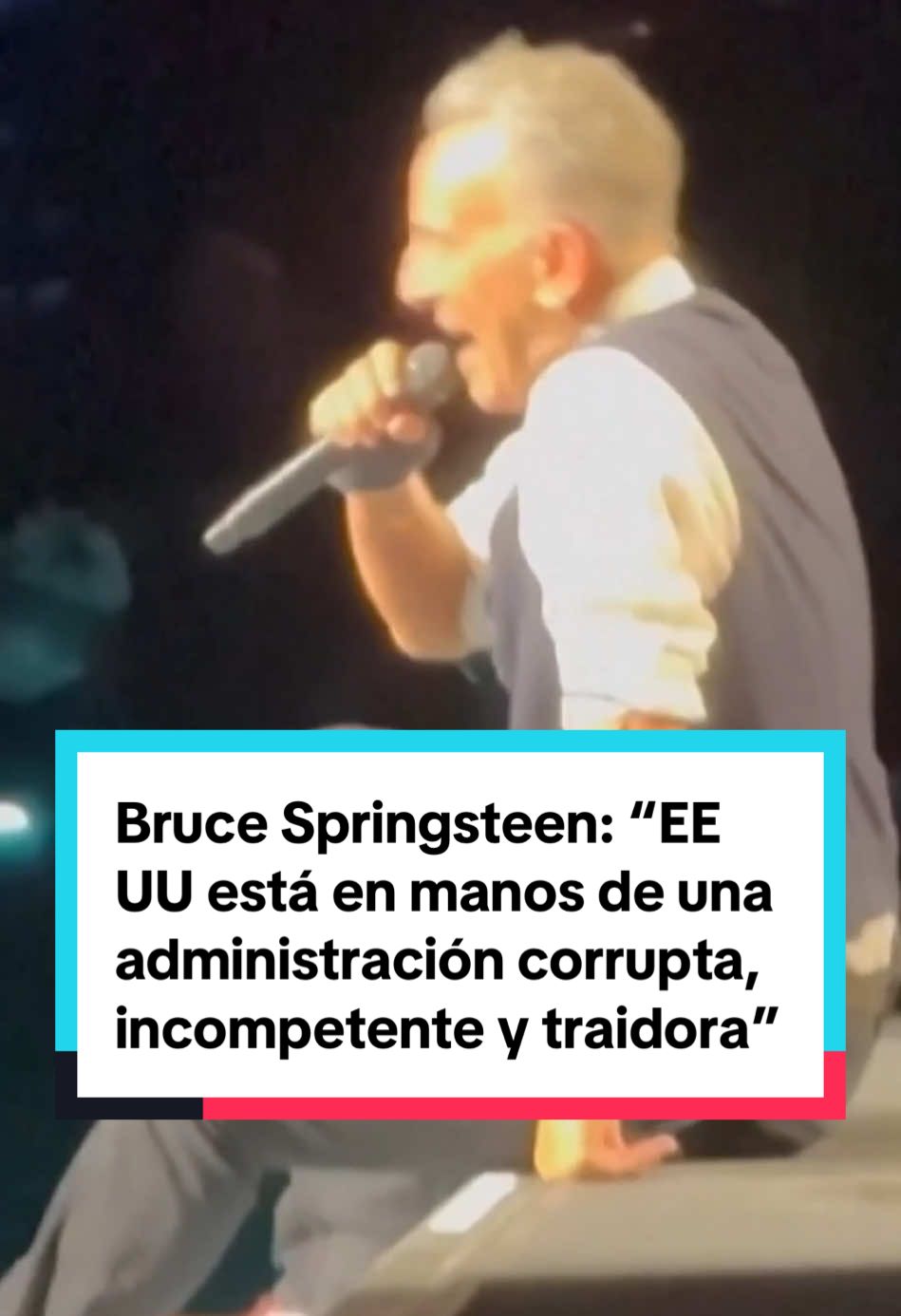 Bruce Springsteen ha arrancado en Manchester su tour de conciertos por Europa con un ataque a Donald Trump y advirtiendo de los peligros del autoritarismo. #news #noticias #musica #musicaentiktok #brucespringsteen #manchester #gira #europa #music #trump #eeuu 