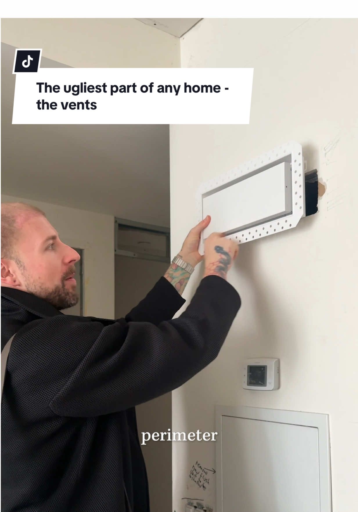 Most vents suck—yes, I am proud of that dad joke. But seriously, vents are one of those final details in a home that often get overlooked. They're almost always installed in the most visible, disruptive spots, and if you’ve ever seen a dark, moody room with a bright white metal vent… you know exactly how much that contrast can ruin the vibe. That’s why I love Fittes. Their vents can be installed with a drywall finish, so they blend seamlessly into the wall and can even be painted over. It’s a game-changer for clean, intentional design. At the end of the day, design is all about the details—and these are always on my list for any project. #interiordesign #homehacks #homeimprovement#designertips #toronto #rentaltips #apartmentdesign #designhack #designhelp #renovation #homeinspo #renovationtips #architecture  #hgtv #architecturaldigest 