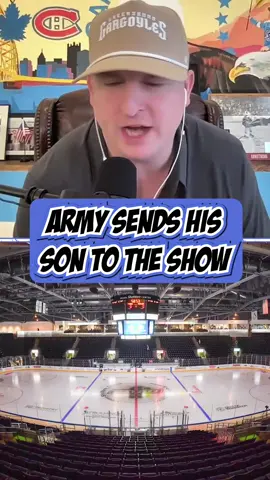 After being drafted by the Seattle Thunderbirds of the WHL Army sends his son, Cruise Armstrong to the show 👏 