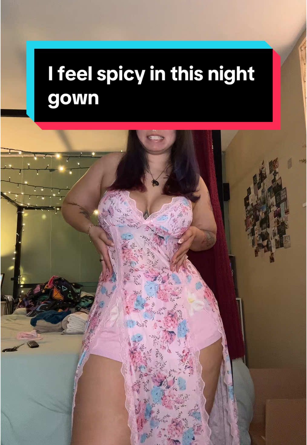I am obsessed with this night gown. #nightgown #sleepwear #sleepwearfashion #plussize 