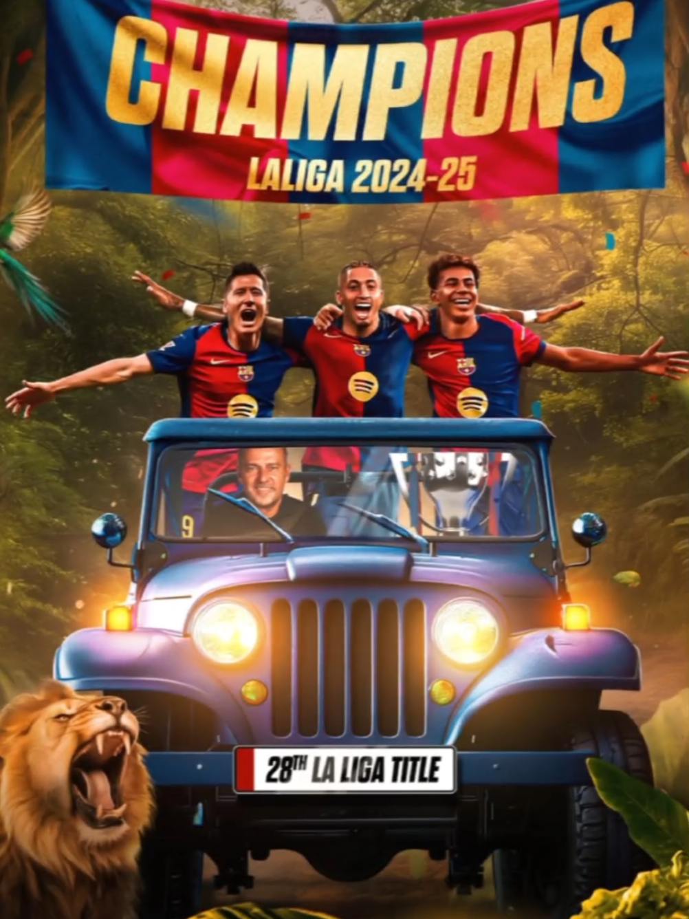 BARCELONA RESMI MENGUNCI JUARA LA LIGA 2024/2025🔥 buat Madrid sabar ya coba lagi musim depan wkwk menang 2-0 atas Espanyol lewat gol fantastic Lamine Yamal dan gol menit terakhir Fermin Lopez membawa kemenangan sekaligus juara Liga Spanyol musim ini🔥 #laliga #ligaspanyol #barcelona #barca #espanyol #espanyolvsbarcelona #barcelonavsespanyol #realmadrid #madrid #lamineyamal #yamal #ferminlopez #hansiflick #flick #champion #champions #juara #juaralaliga #cules #decul #viscabarca #fypシ #fyp 