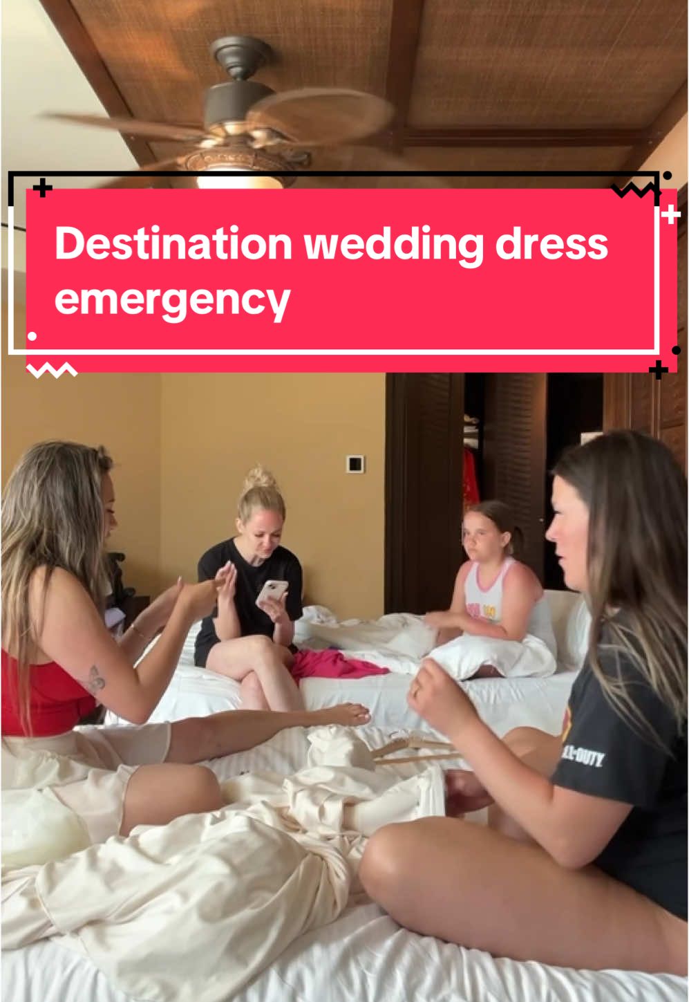 The group chat didn’t prepare us for DIY wedding couture with hotel-grade thread 🧵 THIS IS POSTED AFTER THE WEDDING #DestinationWeddingDrama #DIYBridalMoments #HotelSewingKitCouture #BridalEmergency #WeddingWeekChaos #MexicoWeddingVibes #24HoursToIDo #SewingUnderPressure #ChaoticBrideEnergy #TikTokMadeMeTailor #mexicowedding 
