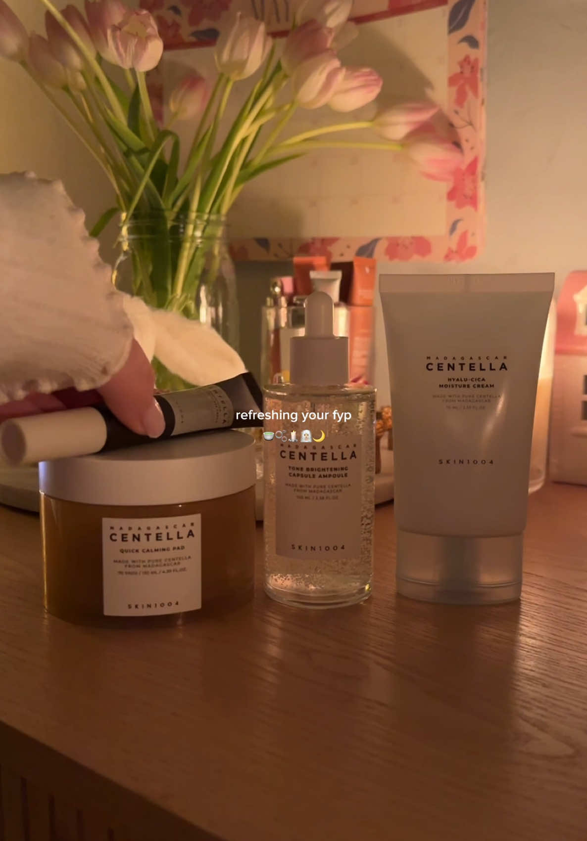 skincare dream ☁️  #SelfCare #koreanskincare #videodiary #aestheticvideos #skincare #pinterestgirl #thatgirl #cozyrooms #nightroutine #skin1004  @SKIN1004 US 