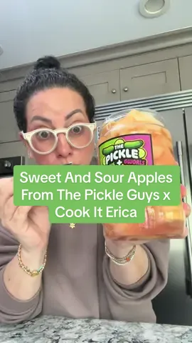 @ERICA & MORGAN @The Pickle Guys keep these collabs going, we love it!! And I NEED to try the garlic green apples next! #kosherpickle #pickletok #pickles #jewishfood #jewishtiktok #tastetest 