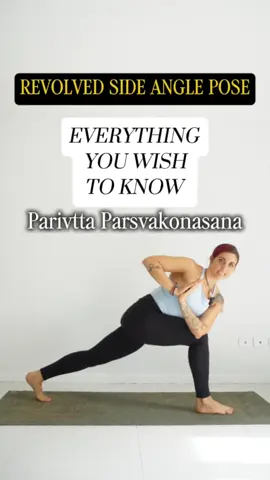 ↓ 3 THINGS YOU MAY NOT KNOW ABOUT PARIVTTA PARSVAKONASANA ✺Parsvakonasana activates the Manipura Chakra, located in the solar plexus region. This chakra is associated with personal power, confidence, and vitality. By engaging this energy center, the pose can help eliminate fear and insecurity, igniting creativity, passion, and strength.  ✺The lateral stretch in Parsvakonasana expands the ribcage, creating more space for the lungs. This expansion improves breathing capacity and oxygen intake. Additionally, it strengthens the intercostal muscles between the ribs, leading to more efficient breathing patterns and increased lung capacity over time. ✺Beyond its physical benefits, Parsvakonasana holds symbolic significance. The pose represents the alignment between our earthly duties and spiritual aspirations, resonating with the balance of our material and spiritual pursuits. It encourages practitioners to find steadiness and ease, embodying the essence of this foundational posture that bridges our physical and spiritual existence.  #yoga #yogalife #yogicpath #yogaflow #revolvedsideangle 