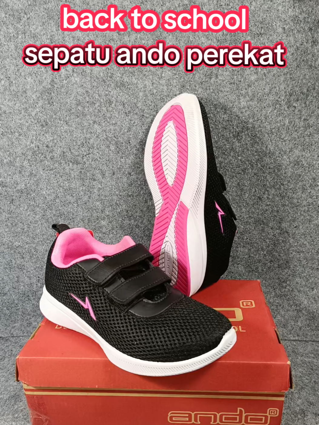 sepatu sekolah anak perempuan tk sd  #sepatuperekat #sepatuando #ando #sepatuanakperempuan #sepatuanaksekolah #sepatusekolah #sepatusneakers 