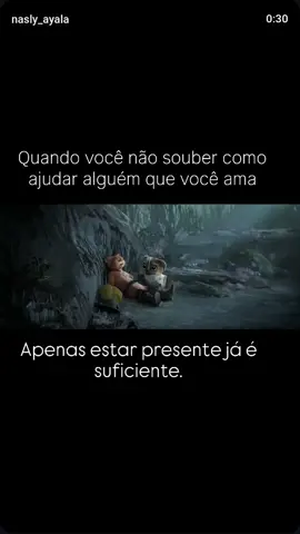 Quando você não souber como ajudar alguém que você ama, às vezes, apenas estar presente já é suficiente. #depressão #ansiedade #ansiedadenãoéfrescura #video 