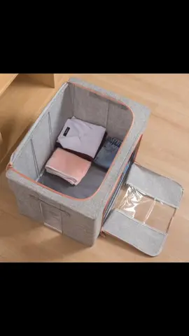 Caixa Organizadora Roupas Brinquedos Lençol Edredom Guarda Roupa Dobrável Visor Transparente 66L por R$37,90 - R$148,00. #caixaorganizadora #organizador  https://s.shopee.com.br/LahwfRqfA