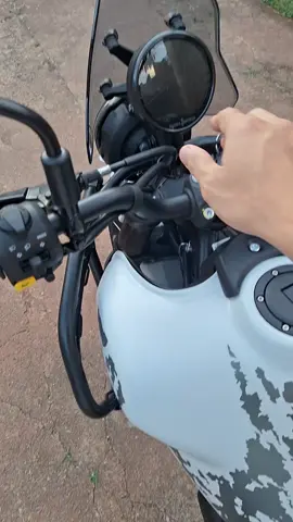 dica para conectar pela primeira vez na Himalayan 450 e review sobre ergonomia na moto. #kametwhite #himalayan450 #royalenfield 