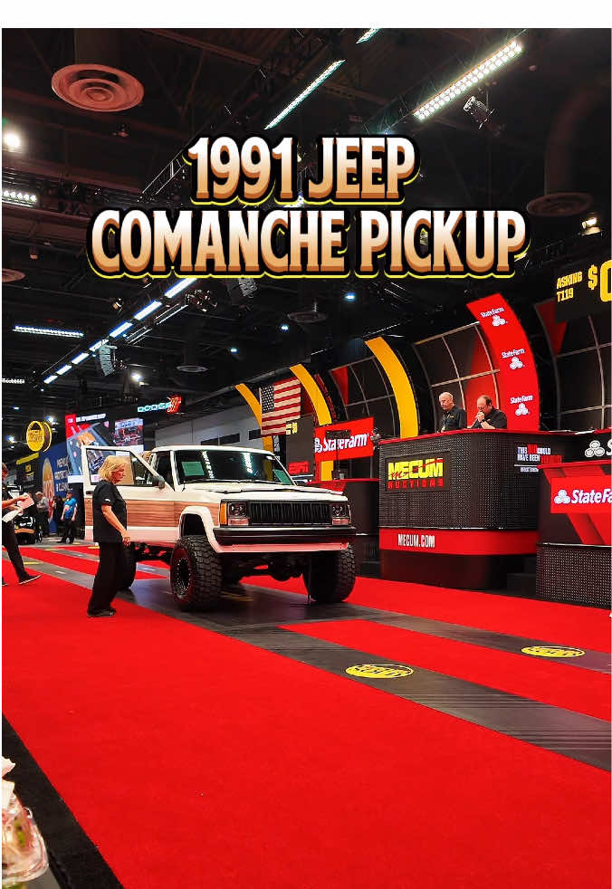 1991 Jeep Comanche Pickup. #reels #viralreels #mecumauctions #jeep @Jeep  #classicjeep #classiccarauction 
