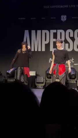 Brian and Seungmo LoveShot challenge.   This tour was insane.        #loveshotexo   #loveshot   #ampersandone   #seungmo @AMPERSANDONE 