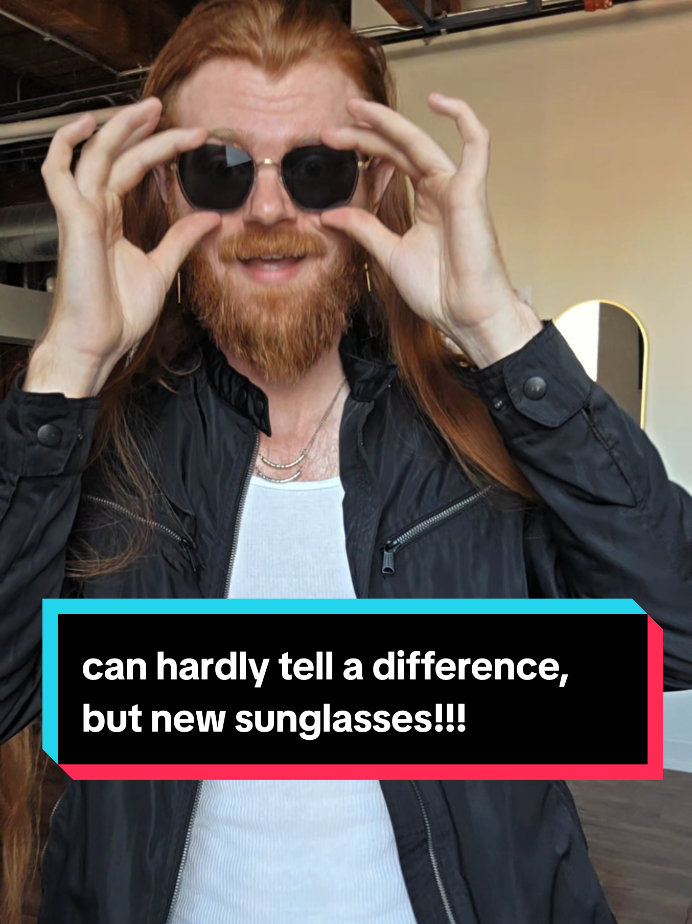 #stitch with @Matthew C. Rice  you cant really see the green when im wearing them not in direct sunlight. but still, thoughts?!? #glasses #fashion #yap #ginger #men #lgbt #gay #adhd 