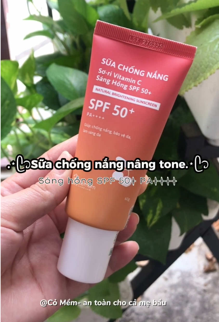 Sữa chống nắng nâng tone sơ ri phổ rộng Cỏ Mềm an toàn cho cả mẹ bầu #kemchongnang #kemchongnangnangtone #suachongnang #kemchongnangcomem #kemchongnangkiemdau #kemchongnangsori #comem #kemchongnangphorong #CapCut 