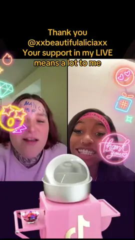 xxbeautifulaliciaxx, thank you for the incredible support in my LIVE! I will keep creating better LIVE content!@xxbeautifulaliciaxx #tiktoklive #livehighlights #livegift #cottoncandy #djglasses 