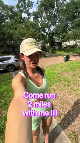 Come run 2 miles with me in the 90 degree weather 🫠 