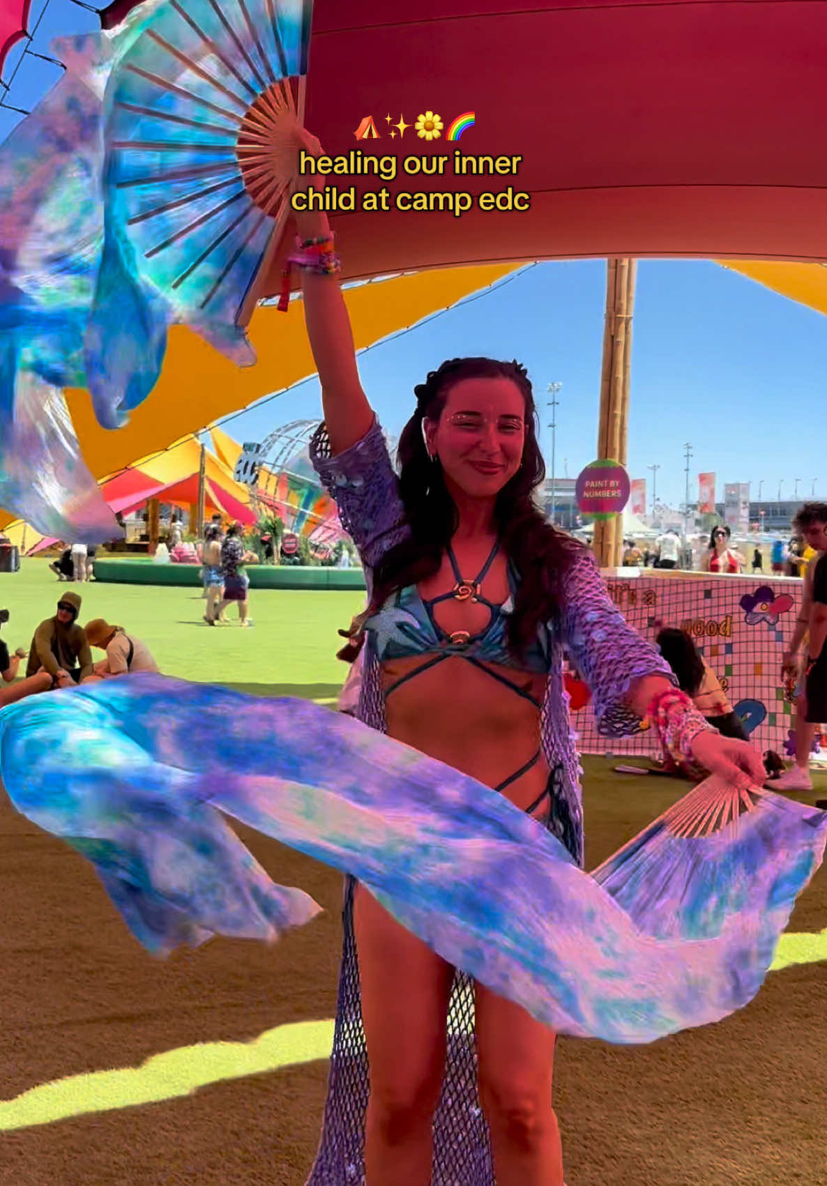 day 0 is off to a good start ⛺️✨🌼 #edclasvegas #electricdaisycarnival #ravetok #edmtiktok #campedc 