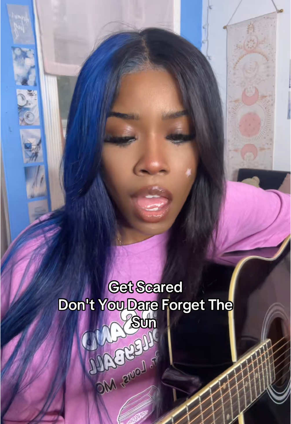 Hope yall enjoy <3  #singing #getscared #dontyoudareforgetthesun #emo #scenekid #emocore #guitarcover #coversong #foryourpage 