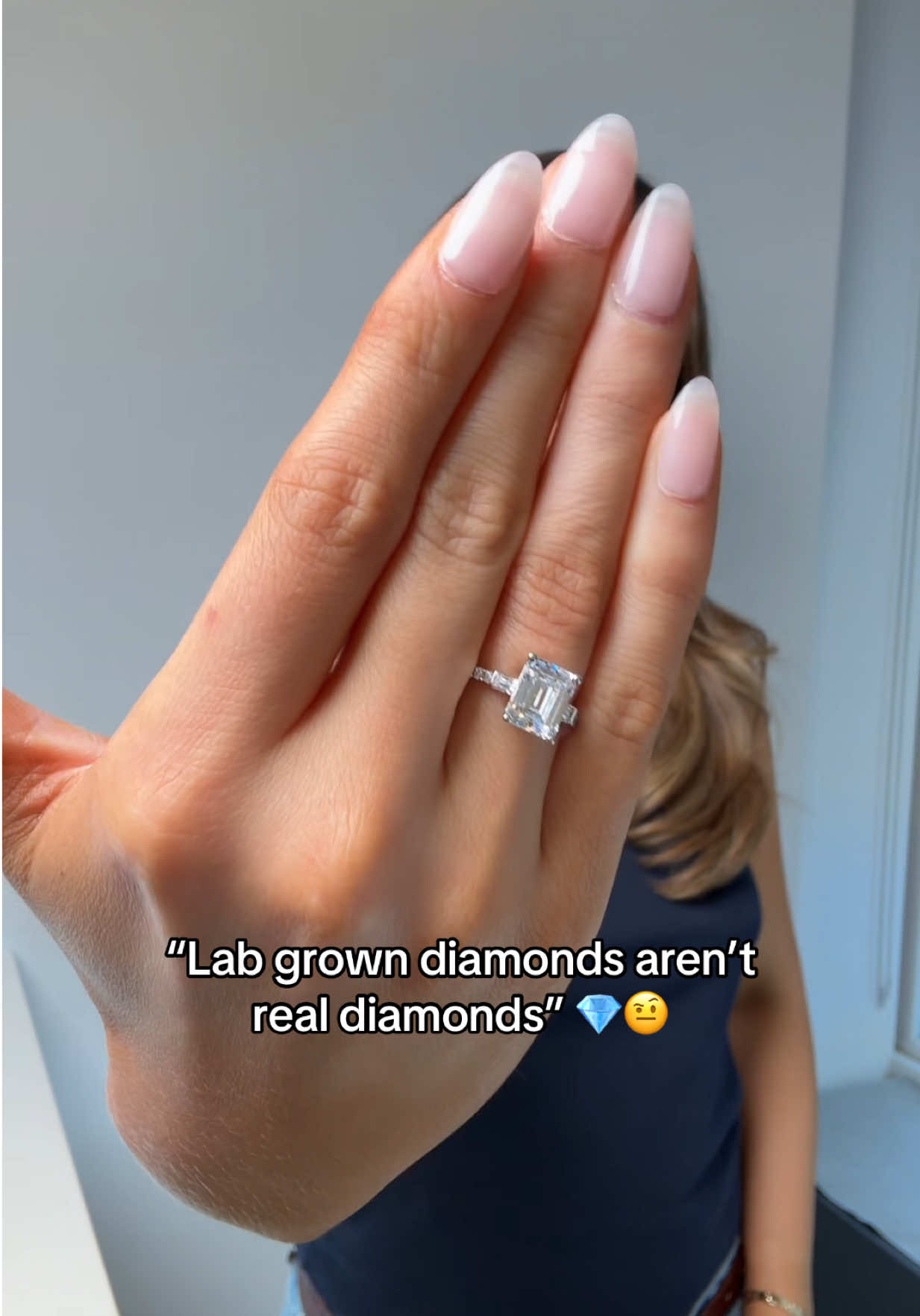 Lab grown diamonds = REAL diamonds! 💎✨💍  #engagementring #proposal #diamondring #engagement #labgrowndiamonds #diamonds #diamond #funny #fyp 