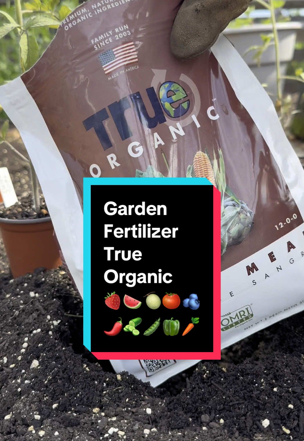 This gardening season I’m giving my garden the best possible boost with high quality, organic fertilizers. @trueorganic has everything my garden needs to thrive from bone meal to worm castings. I’ll be sharing my True Organic journey with you throughout this spring and summer. I can’t wait to #GrowWithTrue  #FeedTheSoil #GrowYourOwnFood #HarvestTime #BackyardGarden #OurFarmsYourGarden 