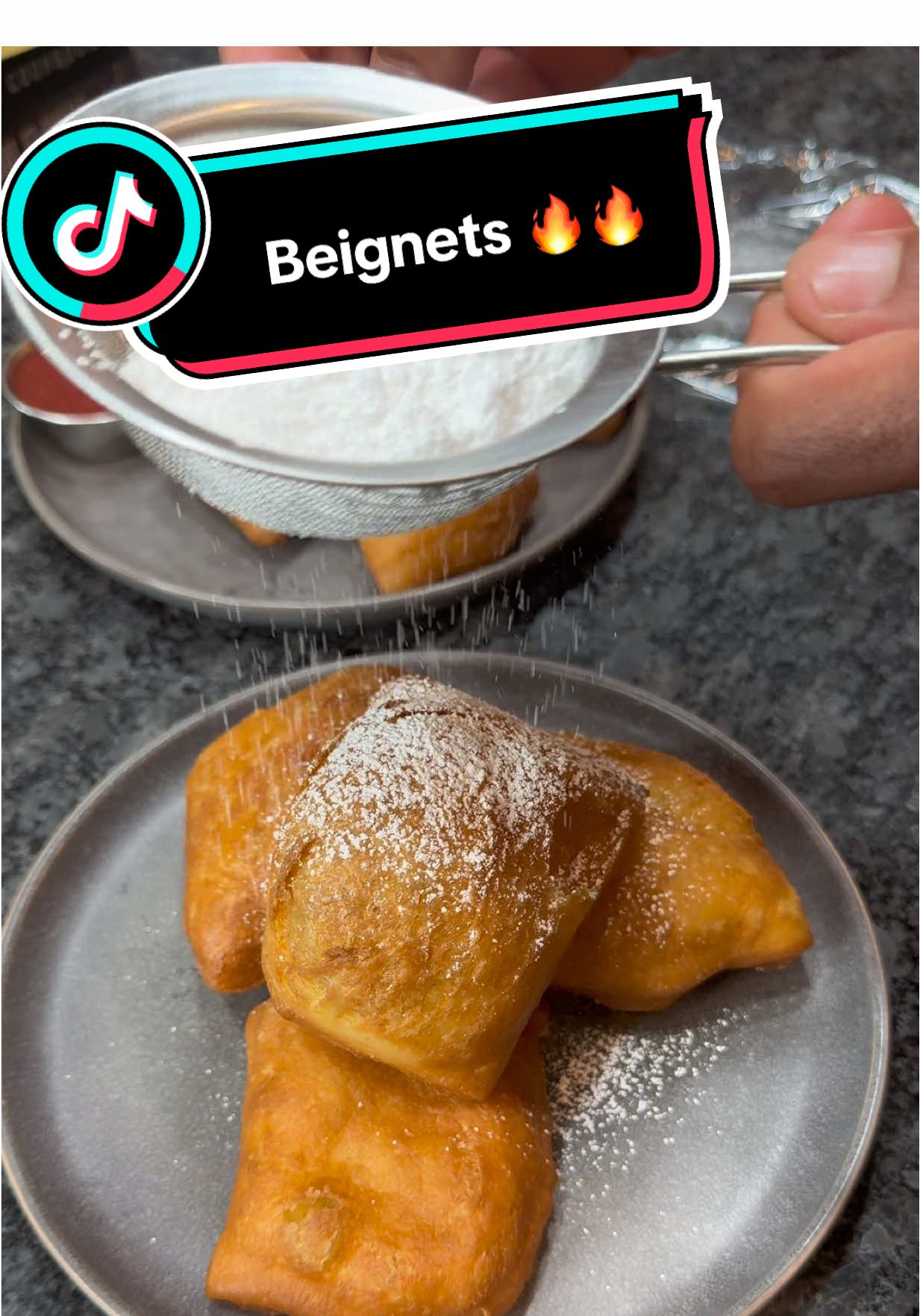 Let’s make some Beignets today!  A New Orleans CLASSIC!! Can’t go wrong😋🔥😆 #beignets #nolafood #neworleans #desserttiktok 