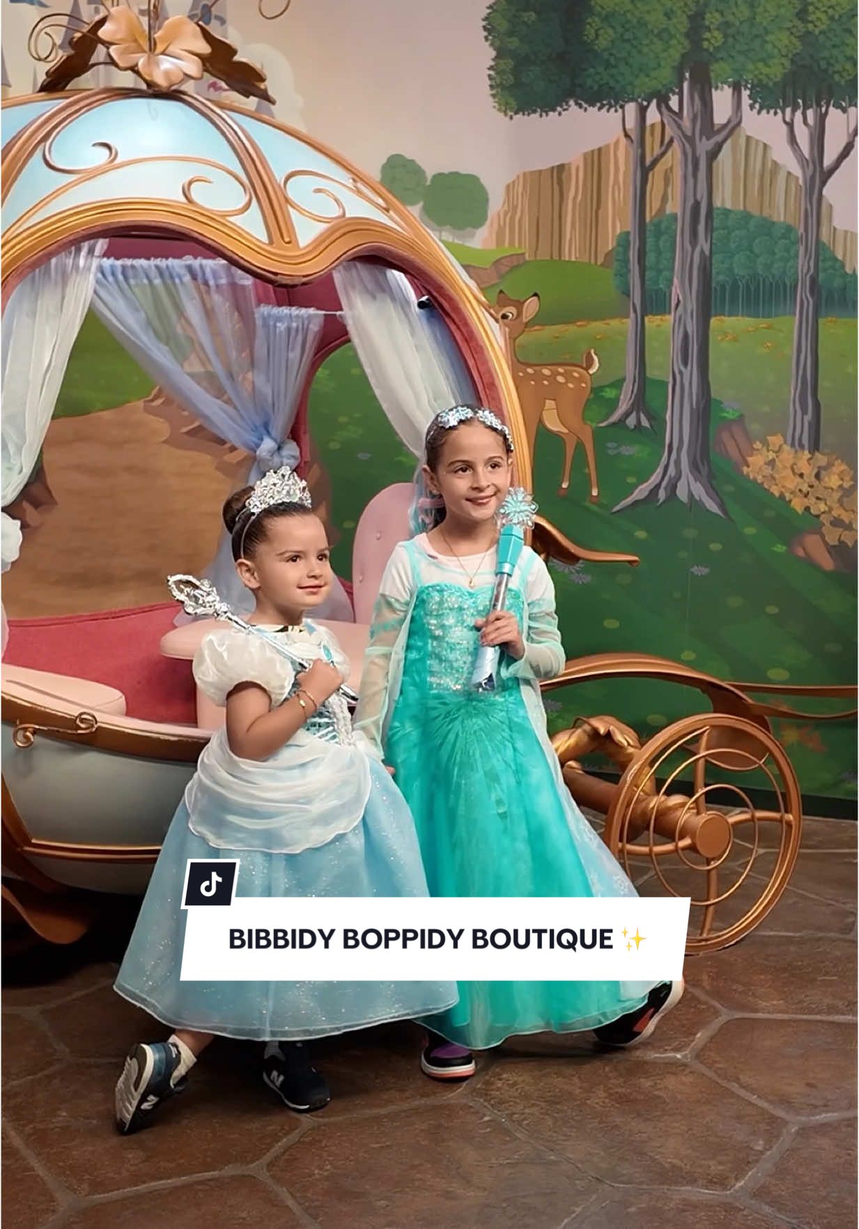 Our first time doing ALL these steps & my girls were completely obsessed 😭🥹❤️ wait til you see the final poses! @Disney Parks #disneyland #disneyland70 #mom #bibbidibobbidiboutique #disney #family 