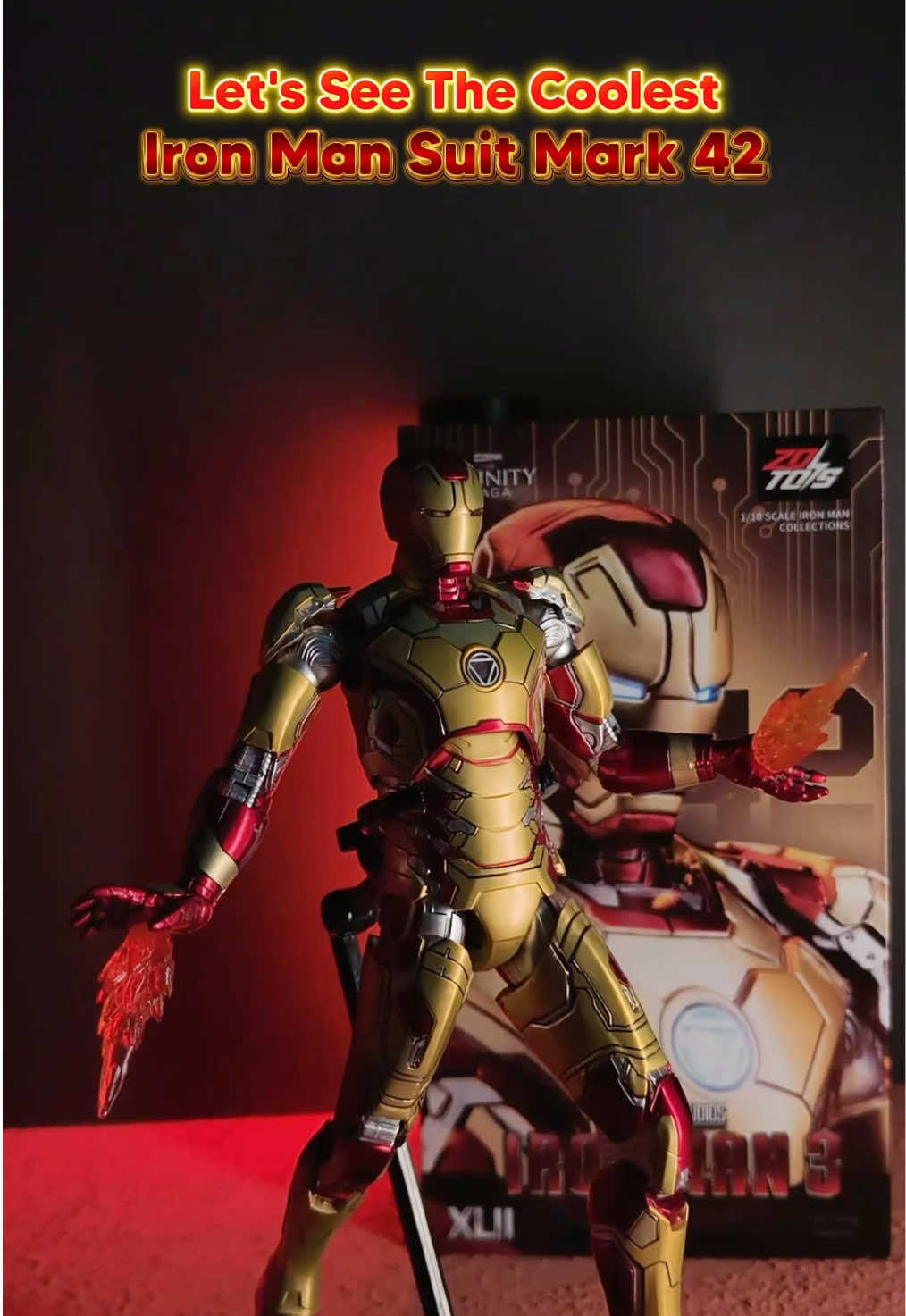 detail presisi, gagah dan berlisensi resmi Marvel Studios. Figure ini cocok buat jadi koleksi action figure Iron Man terbaikmu🔥
