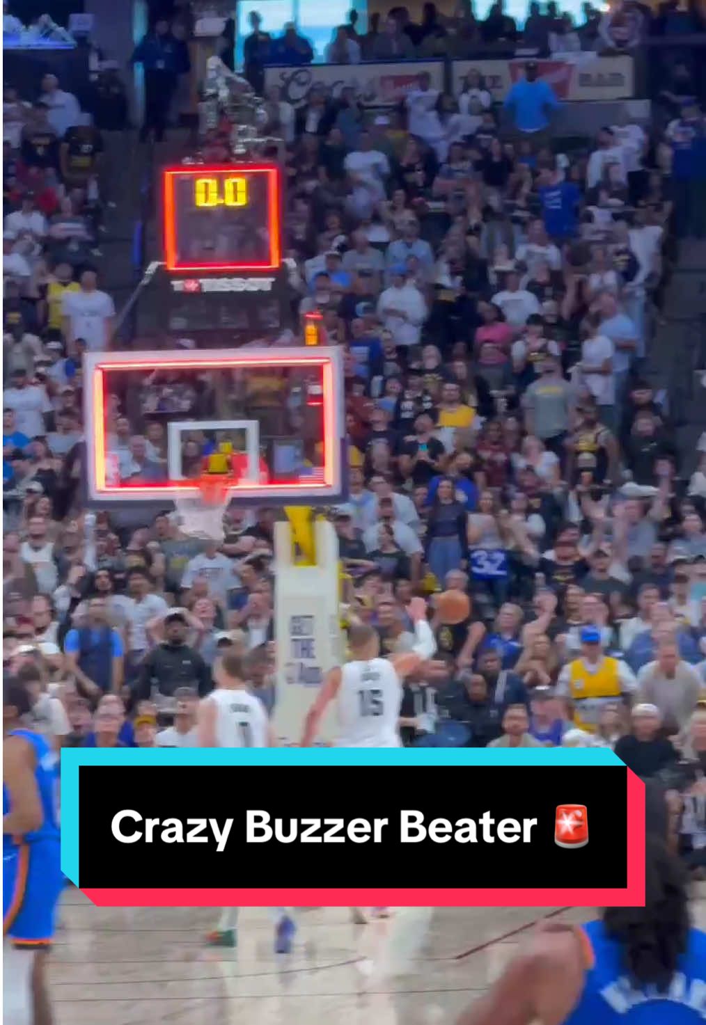 What a way to end the half 🥵 #NBA #NBAPlayoffs #Basketball #Thunder #OKC 