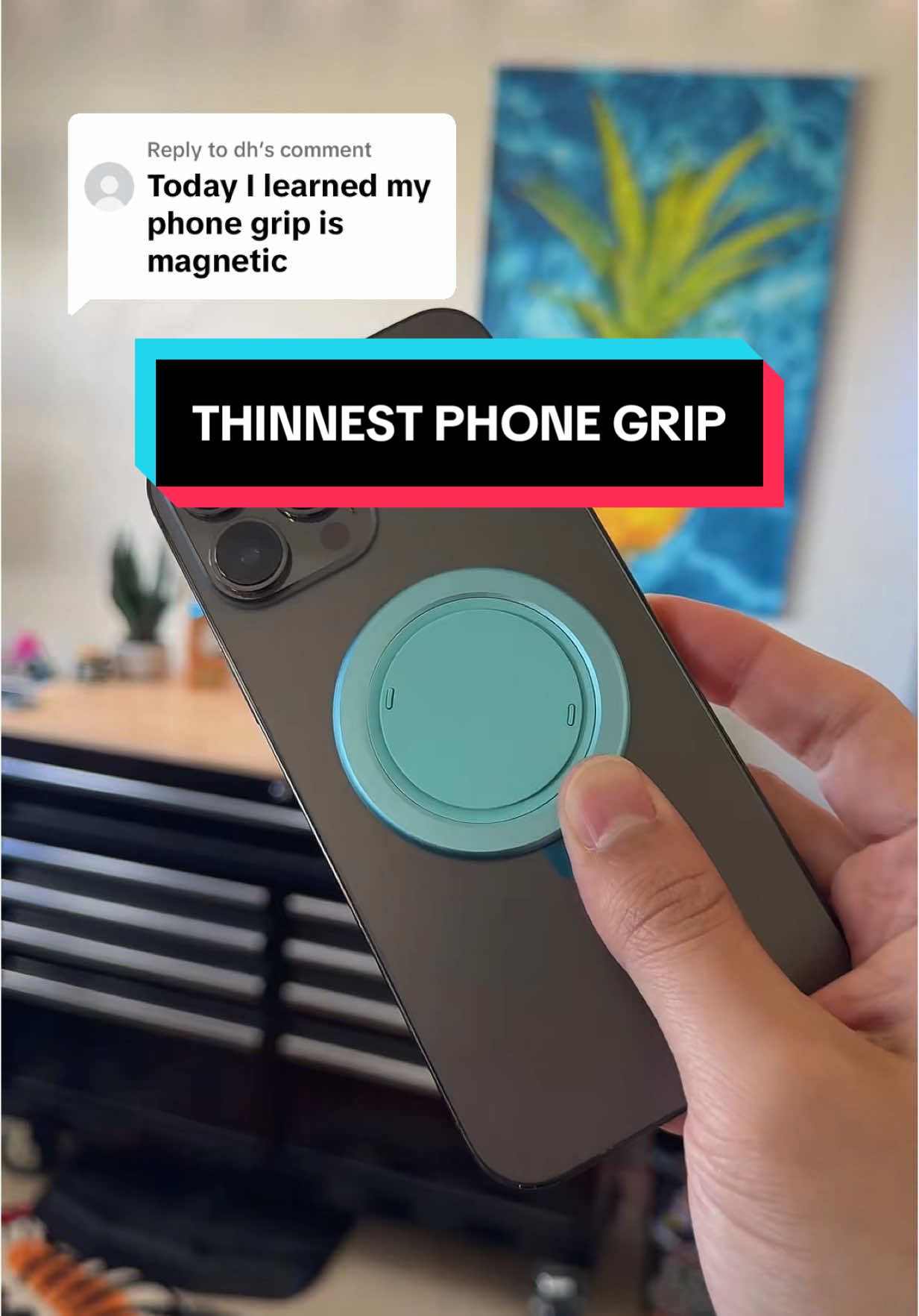 Replying to @dh So sleek. So clean. Thinner than my camera lens and still holds like a champ. #iphoneaccessories #magsafe #magsafecase #popsocket #phonegrip #iphonecase