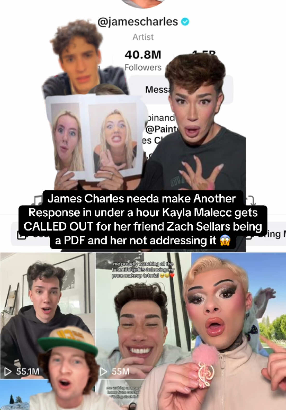 James Charles & Kayla Malecc need to address a few things 😱🤨#jessicanicolejoslin #jamescharles #zacksellars #lawsuit  #devonlolz #kaylamalecca #danteonika #evanjohnson #beebetter #fyp #zachsellar #court #kaylamalecc 