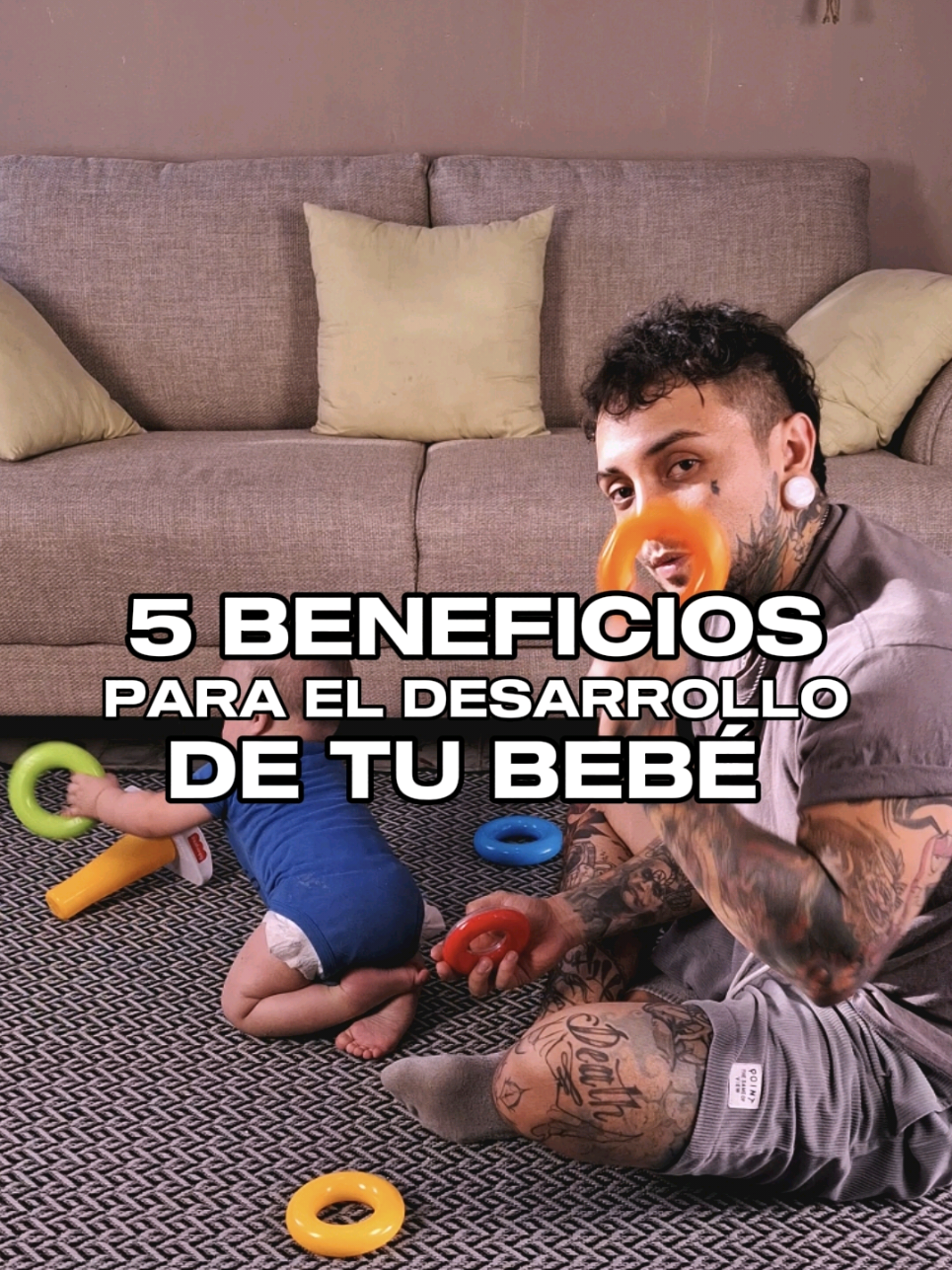5 beneficios para el desarrollo de tu bebé que podrías fomentar con la Pila de aritos de #FisherPrice #Tipsparapapá #Publicidad #FisherPrice #desarrollo #bebé