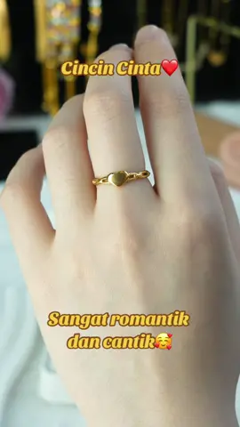 Cincin hati itu sangat romantik, sangat cantik dan tidak akan luntur.🧡🥰#ring#weddingring #cincin #singsing #cincinkawin#couplering#nontarnish#DYD#women#jewelry#titanium#sangat#Love#😍#❤️#trend#tktok#fyp#foryou🥰