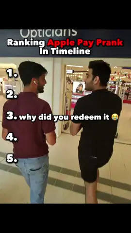 Ranking Apple Pay Prank 😭 #applepayprank #publicprank #applepaysound #whydidyouredeemit 