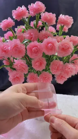 làm hoa bằng ruy băng #toptrending #toptrend #meohay #lamhoa #hoa 