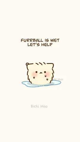 Furball needs your help! 💨 P/S: Furballs are the fluffy friends and pets of our maos!👉👈 #bichimao #interactive #cuteanimation #drawing #fyp