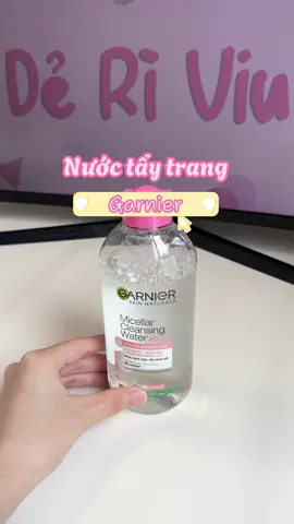 Tẩy trang Garnier dùng thích lắm mà giá hạt dẻ 🫧 #taytrang #garnier #skincare #lamdep #mypham #review #deriviu #viral #trending #thinhhanh #xh #fyp #lamsachda 
