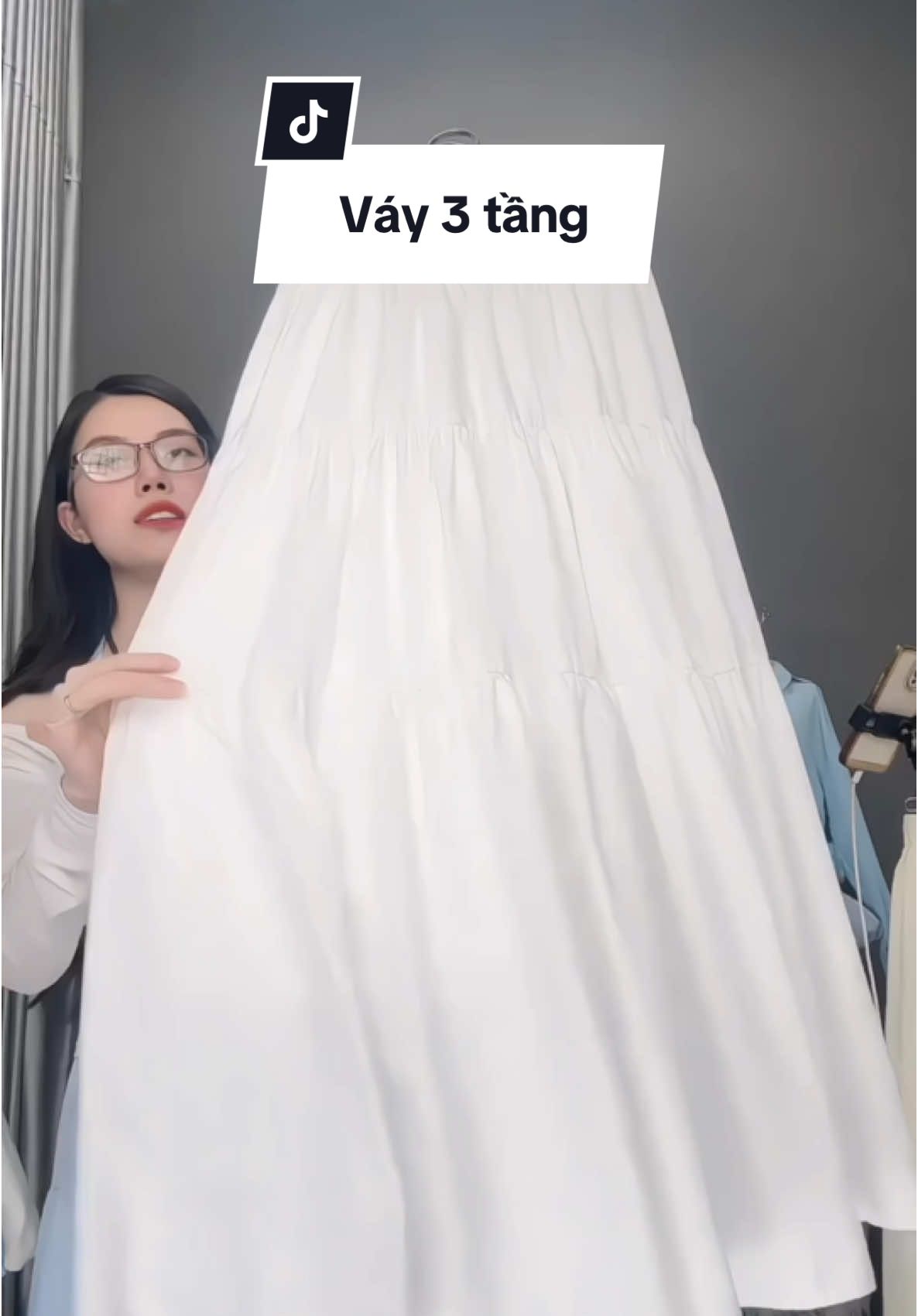 Chân váy 3 tầng xinh #xuhuong #xh 