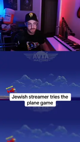 Jewish streamer tries the plane game #jewish #streamer #planegame #aviamaster 