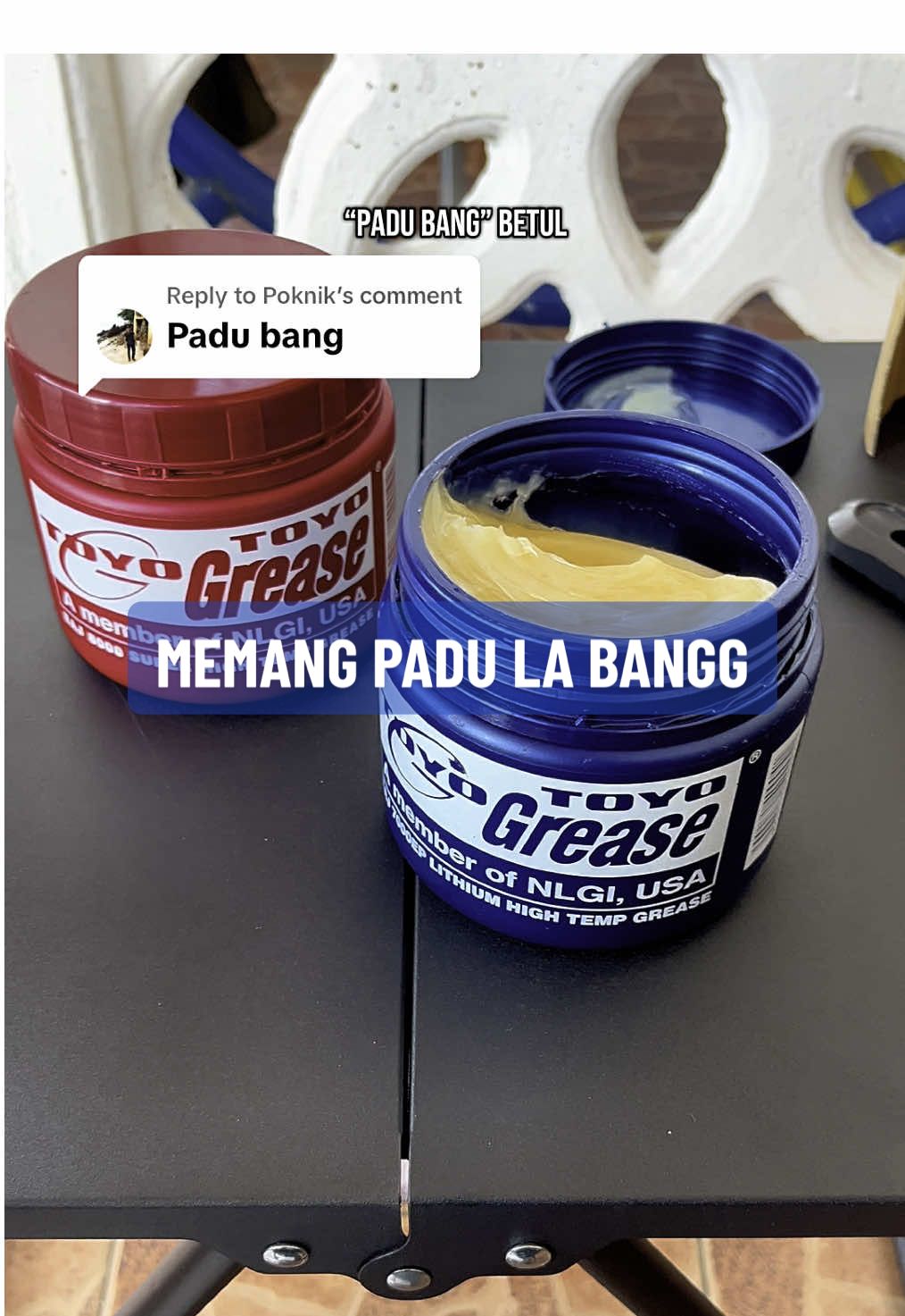 Replying to @Poknik Betol bang memang PADU Grease ni; GREASE LITHIUM HIGH TEMPERATURE Minyak grease tahan panas,sesuai pakai pada bearing, gear hydraulic dan sebagainya. #grease #pomen #greasehightemperature #hightemperature #tahanpanas #lithiumhightemp #lithiumgrease