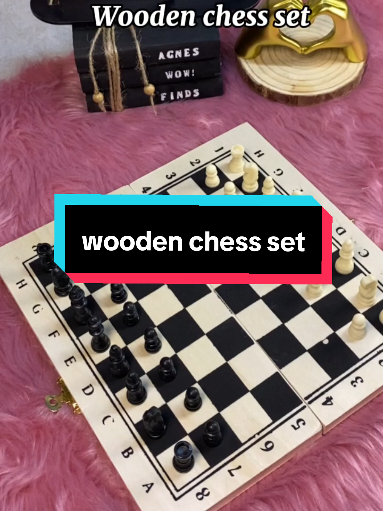 wooden chess set  board game #chessgame #boardgame #agnesendaya #wowfinds 