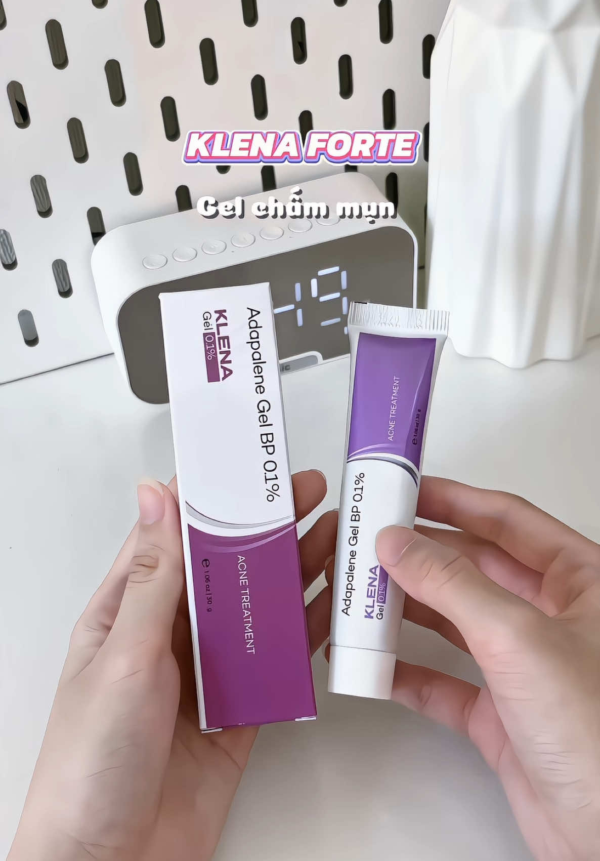 Chân ái cho làn da mụn ẩn, mụn viêm, mụn trứng cá #fyp #xuhuong #skincare #klenaforte #gelchammun #adapalene #kemmun #goclamdep 